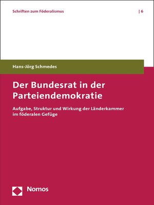 cover image of Der Bundesrat in der Parteiendemokratie